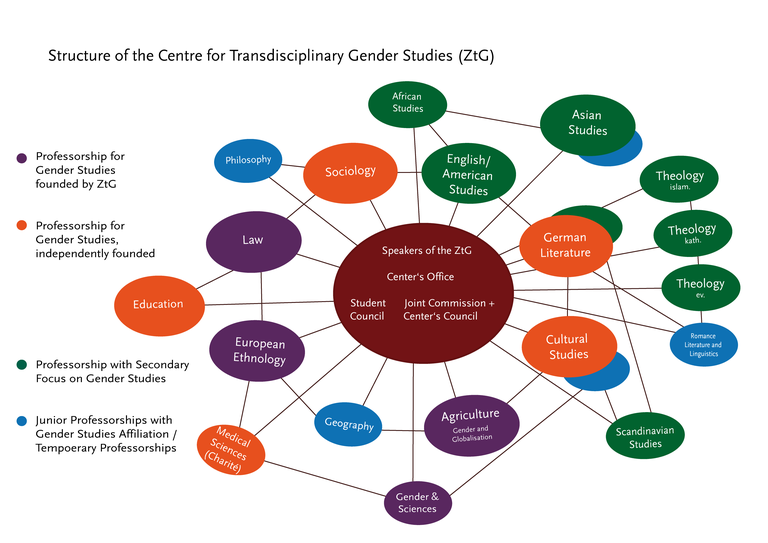 Structure of the Centre for Transdisciplinary Gender Studies (2021)